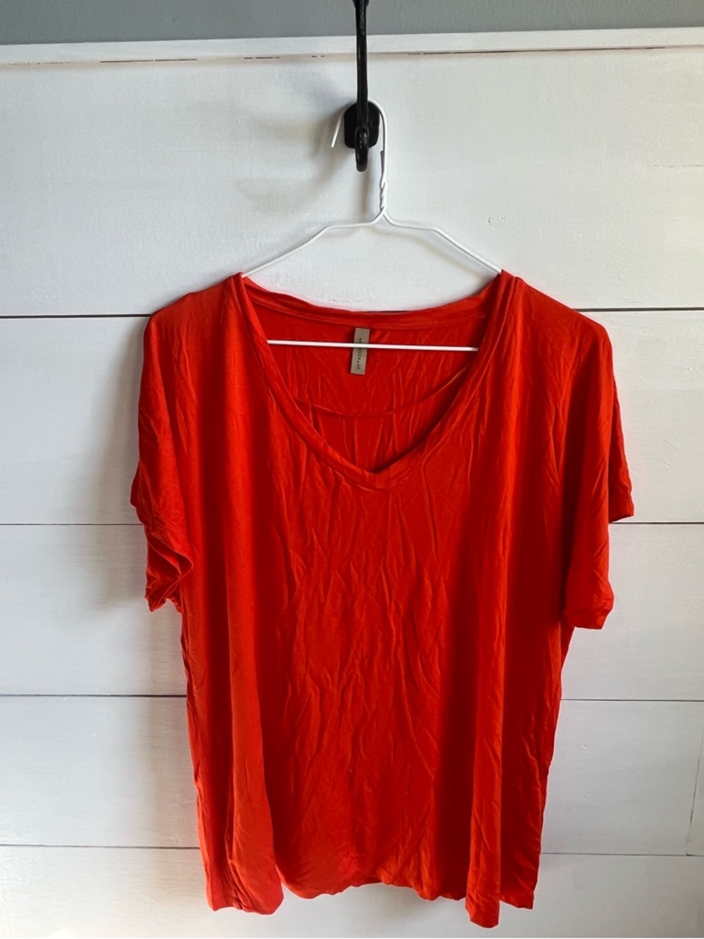 SoyaConcept Hunter Orange V-Neck Tee